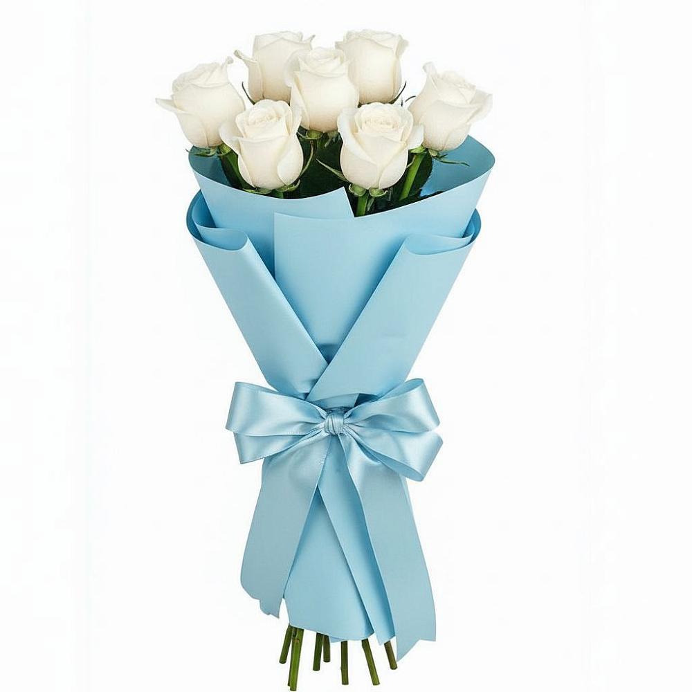 Букет 7 белых роз Проуд в Нижнем Новгороде
