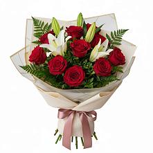 Букет высокая поэзия #REPLACE_PRED# Нижнем Новгороде Букет цветов из:  Лилии и Розы #REPLACE_PRED# Нижнем Новгороде