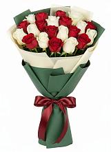 Букет Микс из красных и белых роз #REPLACE_PRED# Нижнем Новгороде