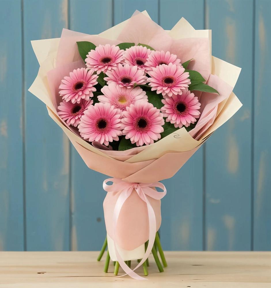 Букет пурпурно-розовый в Нижнем Новгороде Букет цветов из: Герберы в Нижнем Новгороде