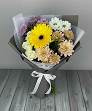 Букет цветов из:  Розы, Герберы и Хризантемы в Нижнем Новгороде
