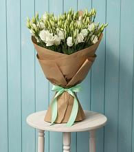 Букет Утренняя Свежесть в Нижнем Новгороде Букет цветов из:  Лизиантусы в Нижнем Новгороде