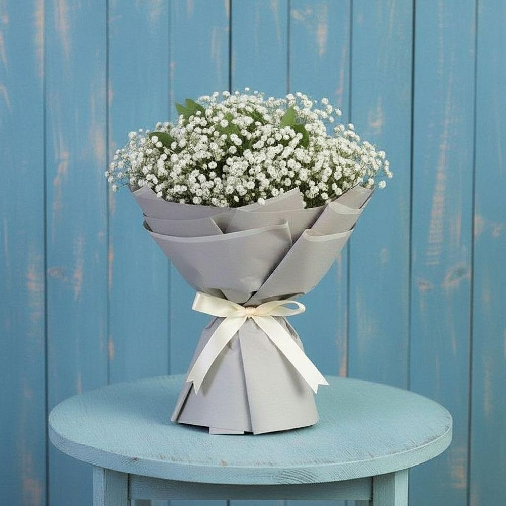 Букет Белые гипсофилы в Нижнем Новгороде Букет цветов из: Гипсофила в Нижнем Новгороде