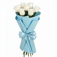 Букет 7 белых роз Проуд в Нижнем Новгороде