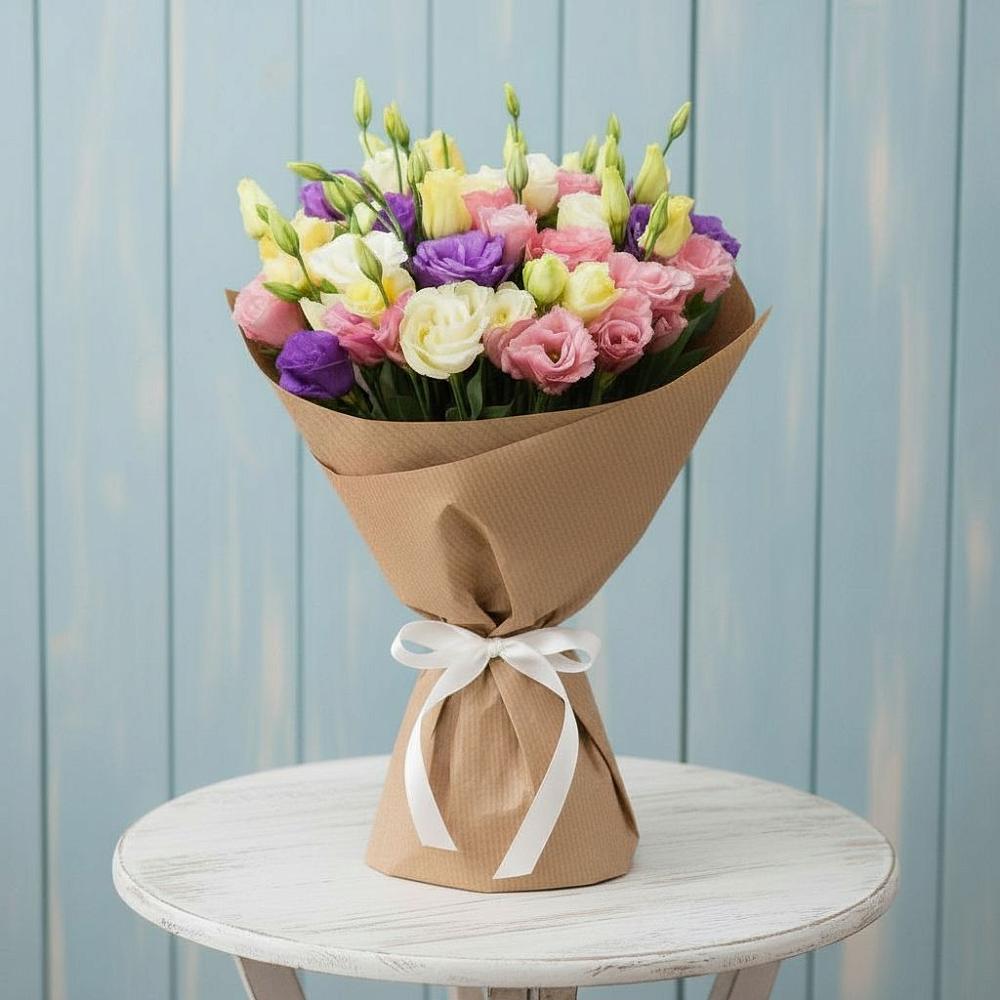 Букет цветов из: Лизиантусы в Нижнем Новгороде