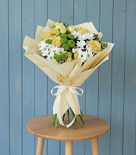 Букет цветов из:  Хризантемы и Розы в Нижнем Новгороде