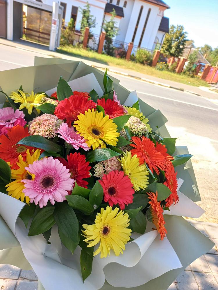 Букет созвездие гербер в Нижнем Новгороде Букет цветов из: Герберы в Нижнем Новгороде