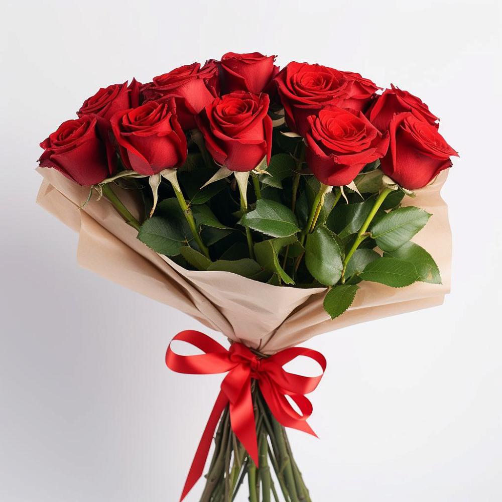 11 Красных роз Эдлесс Лав в Нижнем Новгороде Букет 11 Красных роз Эдлесс Лав в Нижнем Новгороде